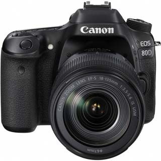 Canon EOS 80D DSLR Camera with 18-135mm Lens